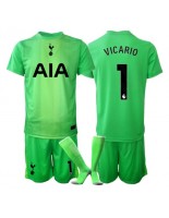 Tottenham Hotspur Guglielmo Vicario #1 Brankářské Domácí dres pro děti 2025-26 Krátký Rukáv (+ trenýrky)